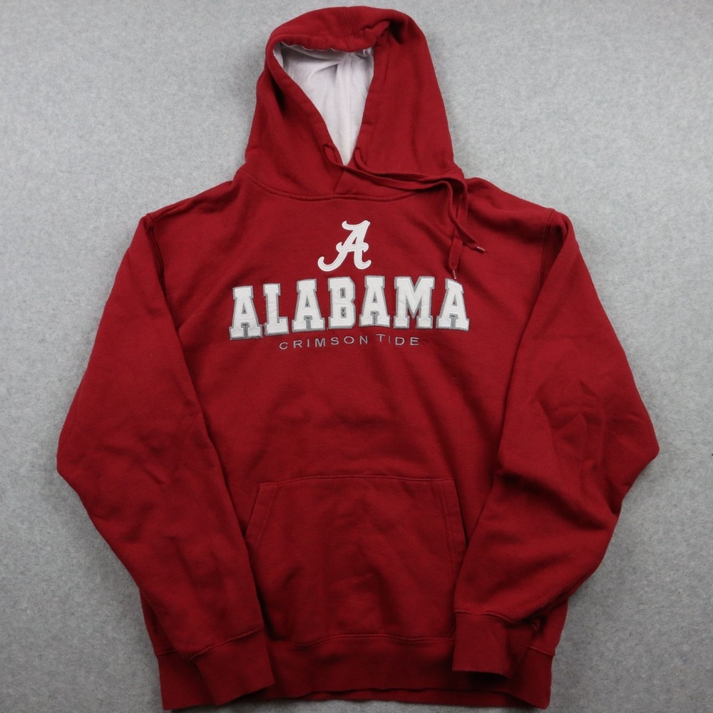 Alabama Crimson Tide Hoodie Mens XL Colosseum Athletics Fleece Red Long Sleeve